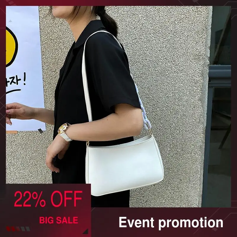

crossbody bags for women 2020 high quality Fashion Ladies Crossbody Bags Simple solid color chain decoration white handbag