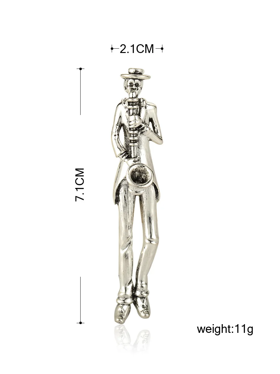 Blucome яркие броши в виде саксофона для музыкальной игры корсаж женщин и мужчин