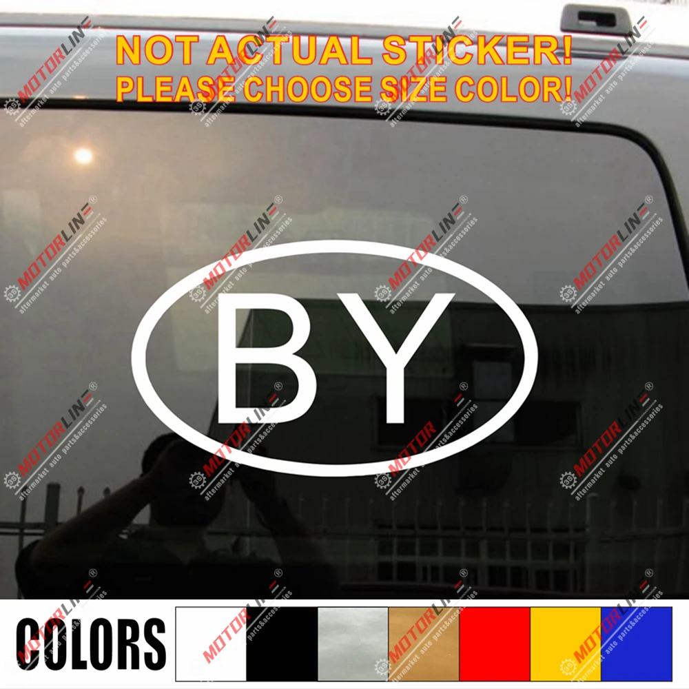 Беларусь от овальной страны код наклейка автомобиль виниловая фотография цвет