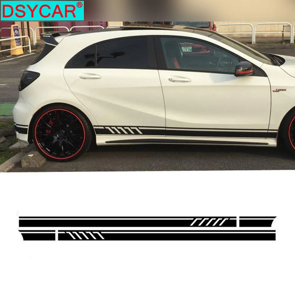 DSYCAR 1 пара наклеек на боковую дверь автомобиля наклейки виниловые автомобильные