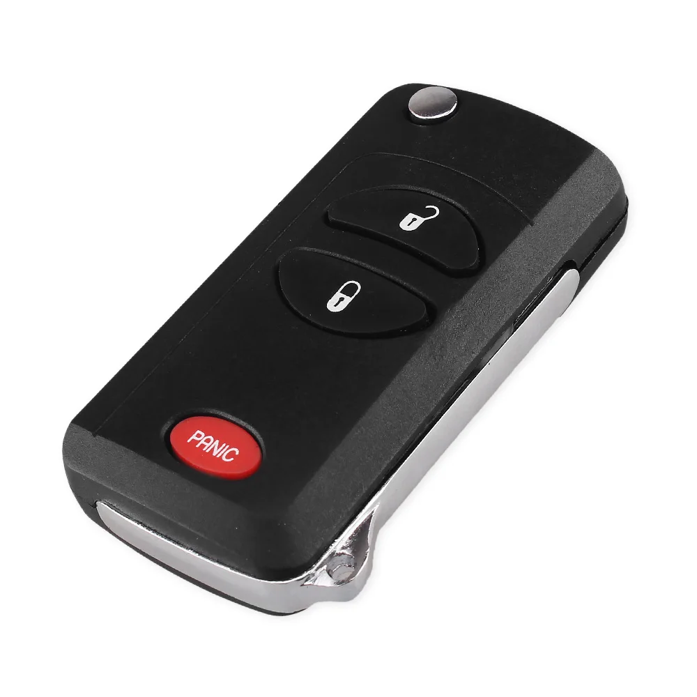 Складной чехол KEYYOU для Chrysler Dodge Jeep 1998-2004 Cherokee Grand 2 + 1 кнопки пульт дистанционного