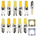 Новый мини G9 LED лампада с регулируемой яркостью E14 светодиодный светильник s силиконовый чехол с украшением в виде кристаллов лампы Коб 9 Вт 220V хрустальная люстра светильник Теплый Холодный белый свет лампы