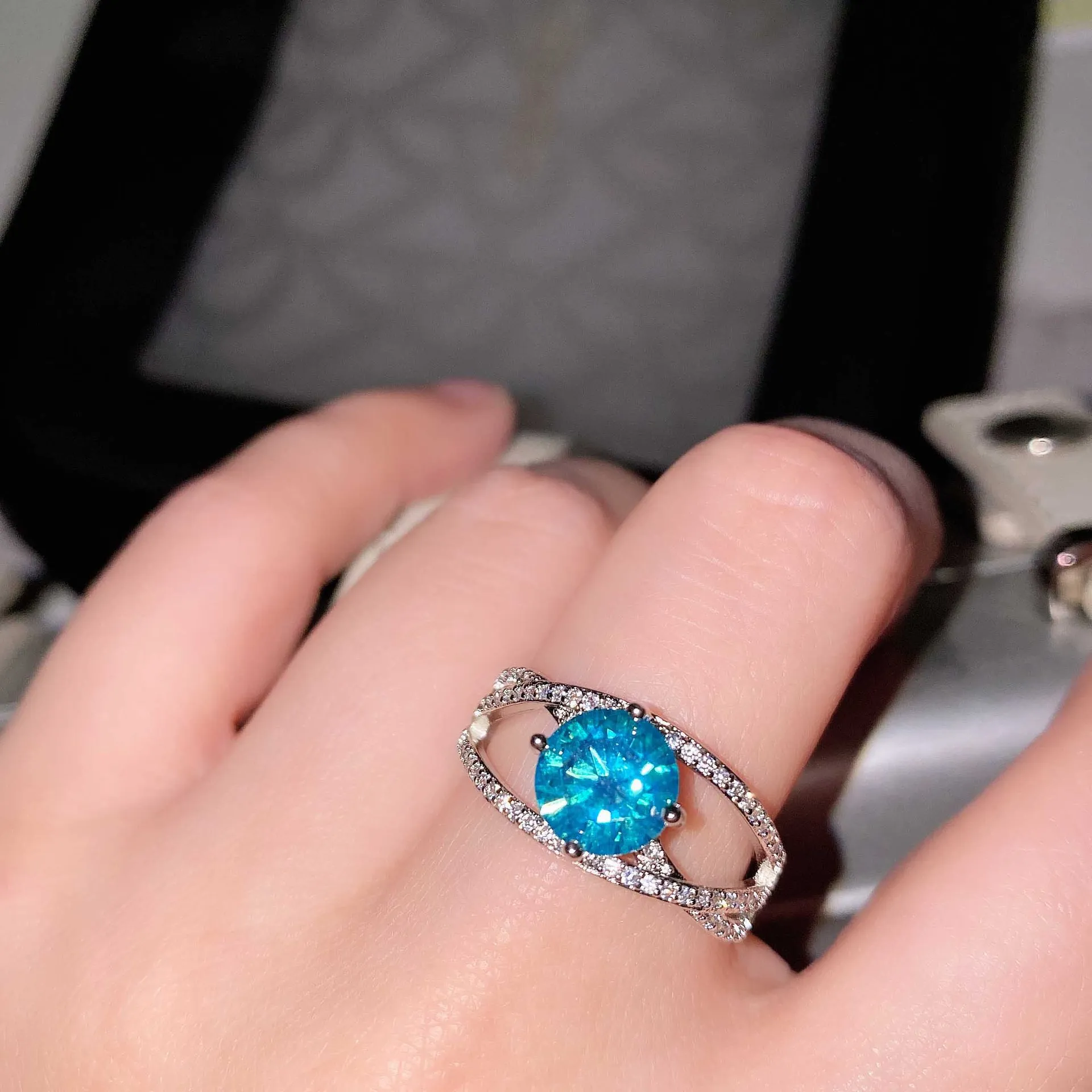 Женское кольцо с муассанитом имитацией муассанита 2 карата | Украшения и