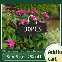 30 pcs metal plant labels weatherproof garden markers reusable nursery tags for vegetables herb flower greenhouse black