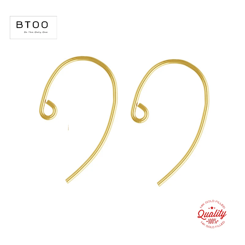 Real 14K Gold Filled Bass Clef Ear Wire .030