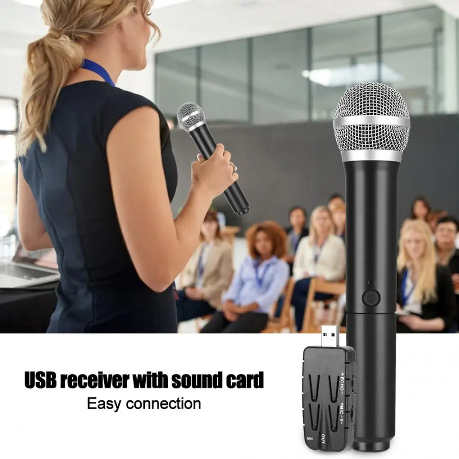 2 Microphone with 1 Receiver Set USB 3.0 Desktop Laptop Accessory for TV / Audio Computer New | Электроника