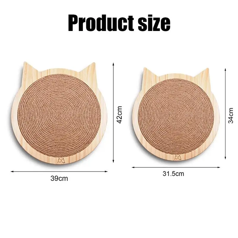 

Sisal Cat Scratcher Board Scratching Post Mat Wall Mounted Scratcher Pad with Suction Cup Cat Claws Care Toys