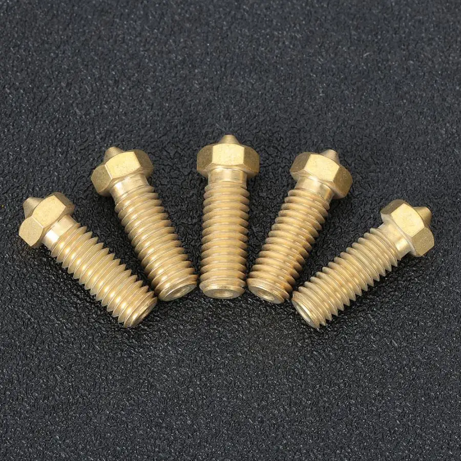 5 шт. соединитель для кабеля динамика латунь 1 75 мм 0 6 сопло экструдера высокой