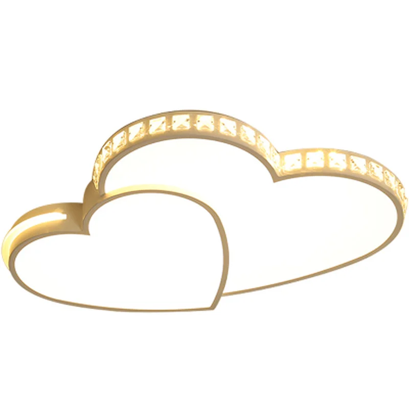 Современные светодиодный ные люстры в форме сердца приглушаемый потолочный