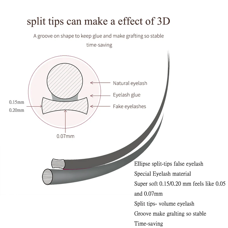 Накладные ресницы из искусственного меха норки 16 рядов в чехле мягкие шелковые