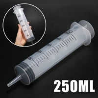 250ml syringe large capacity plastic disposable syringe inlet pump oil measuring measuring syringe tools cat feeding accessories