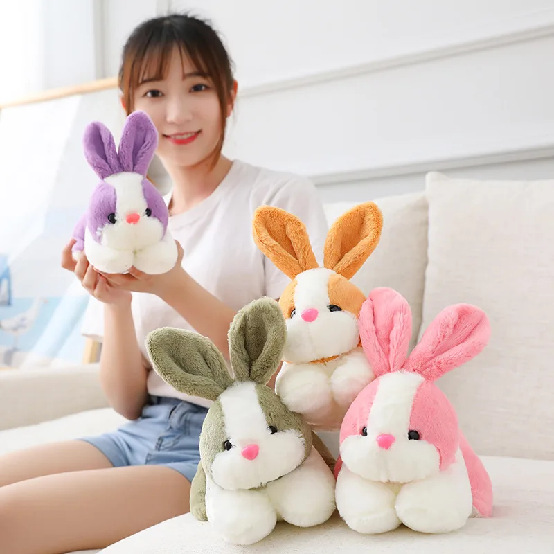 

Kawaii 4 Colors Simulation Rabbit Plush Doll Stuffed Cute Real Life Animal Bunny Plush Toys Home Decor Cartoon Kids Gift 22cm