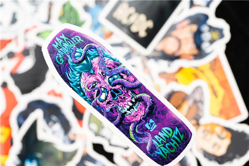 50 шт. Смешанная упаковка Прохладный Рок наклейки комплект пикантные череп ужас