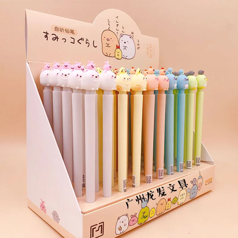 

50 pcs/lot Sumikko Gurashi Mechanical Pencil Cute Student Automatic Pen For Kid School Office Supply Promotional gifts