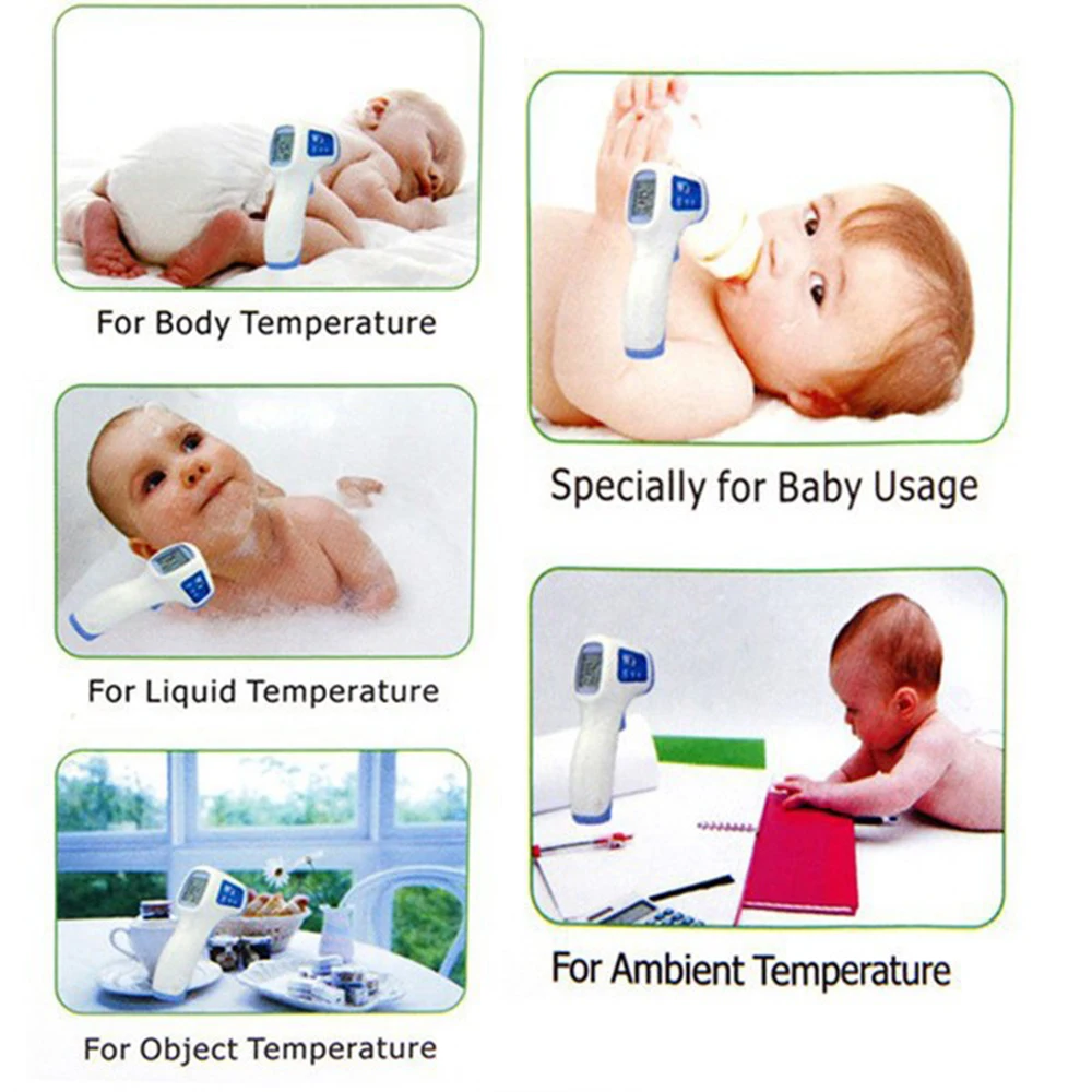 Бесконтактный термометр инфракрасный лоб ручной ЖК-монитор инструмент для