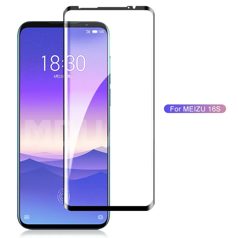 9D полностью изогнутое закаленное стекло для Meizu 16 th Plus 16S 16X 16XS X8 Note 8 9 M8 Pro 7 Plus Защитная пленка для экрана