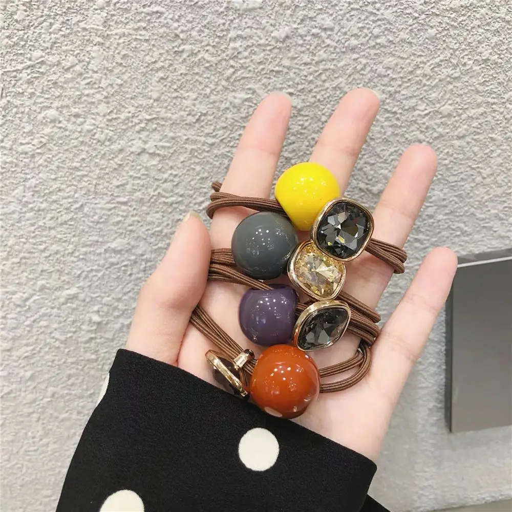 Модные милые женские аксессуары для волос Vitange стразы кристалл жемчуг эластичная