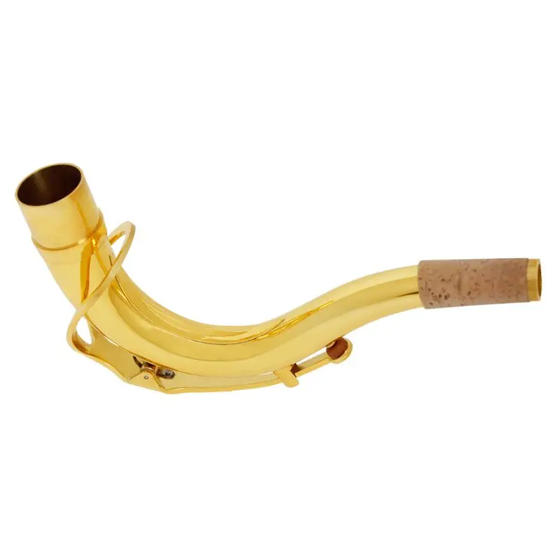 

Alto Saxophone Sax Bend Neck Brass Material 24.5mm with Cleaning Cloth Saxophone Accessory
