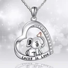 цепочка на шею женская цепь на шею подвеска на шею брелок винтаж Нательные украшения Популярные Модные ювелирные изделия со слоном, аксессуары в эстетике для женщин, недорогое ожерелье для женщин, подарки для пар