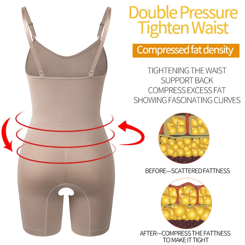 Bodysuit Shapewear Full Body Shaper Waist Trainer Women Abdomen Shapers Slimming Sheath Seamless Corset Slim Tops Thign Slimmer | Женская