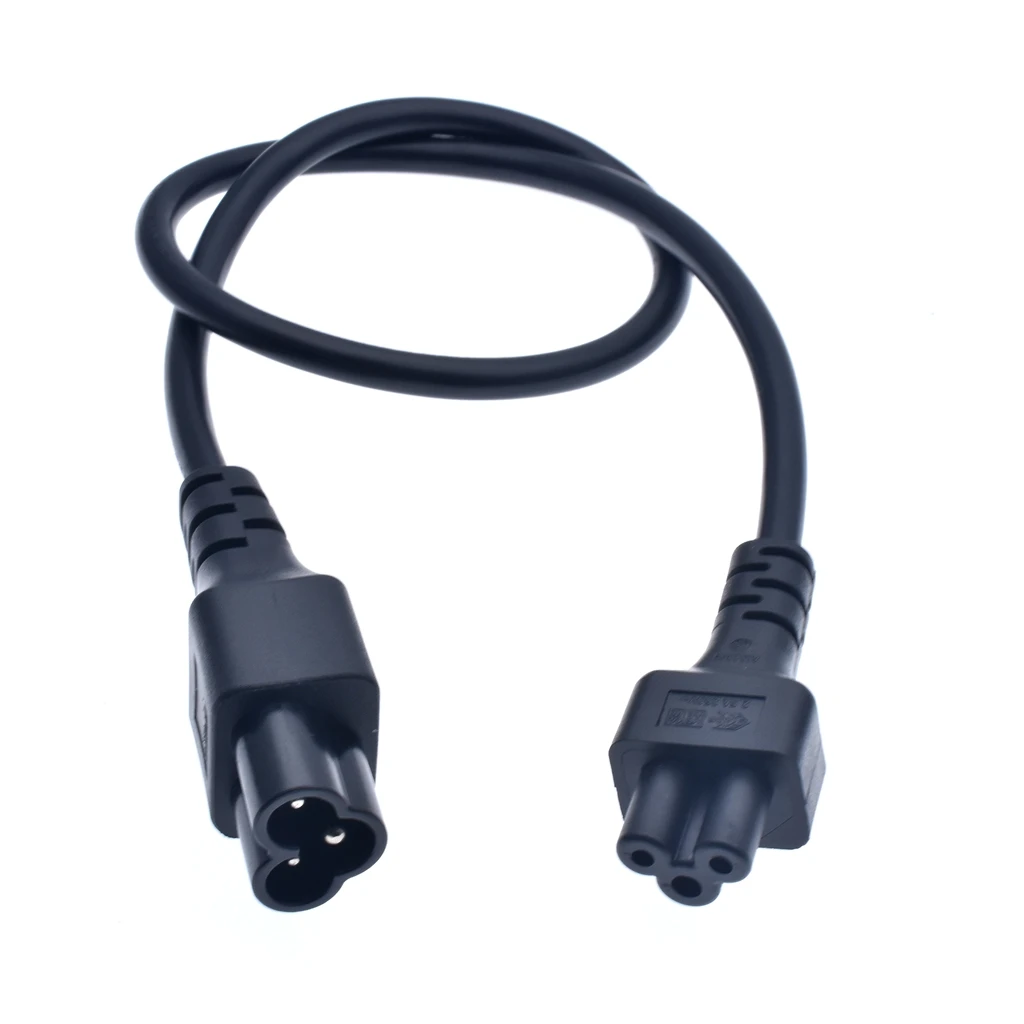 Микро 3pin Штекерный к женскому Удлинительный кабель IEC 320 C5 Female C6 Male 60 см|iec c5|iec