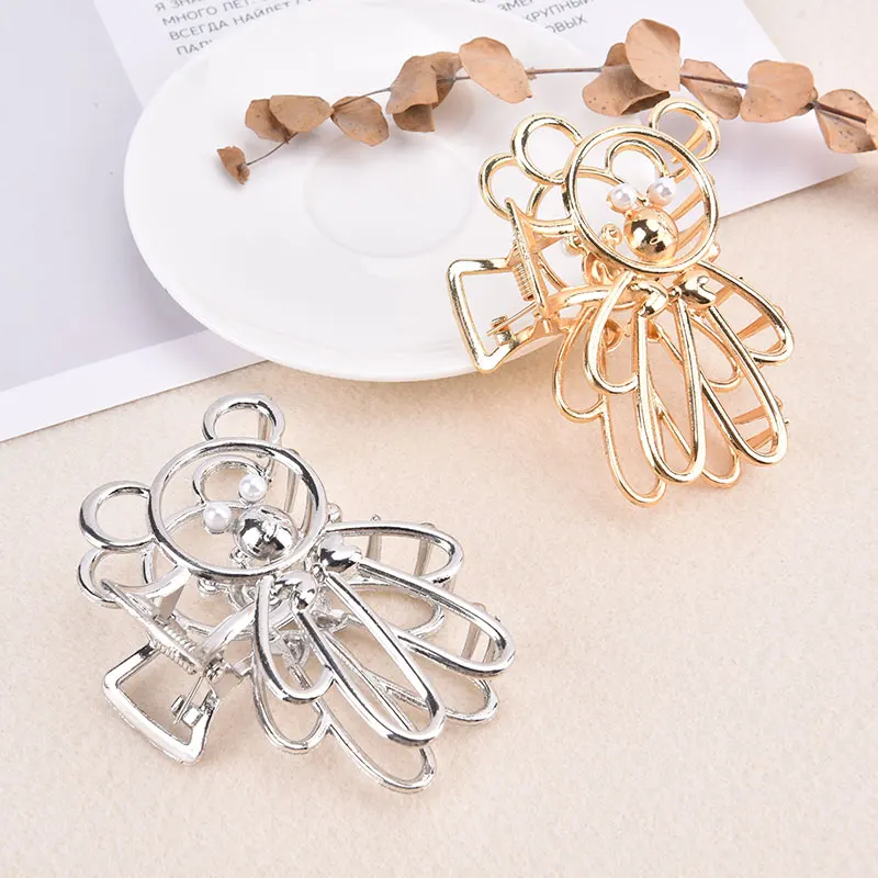 

Заколки для волос с мультяшным медведем заколки шикарные элегантные Инструменты для укладки аксессуары для волос