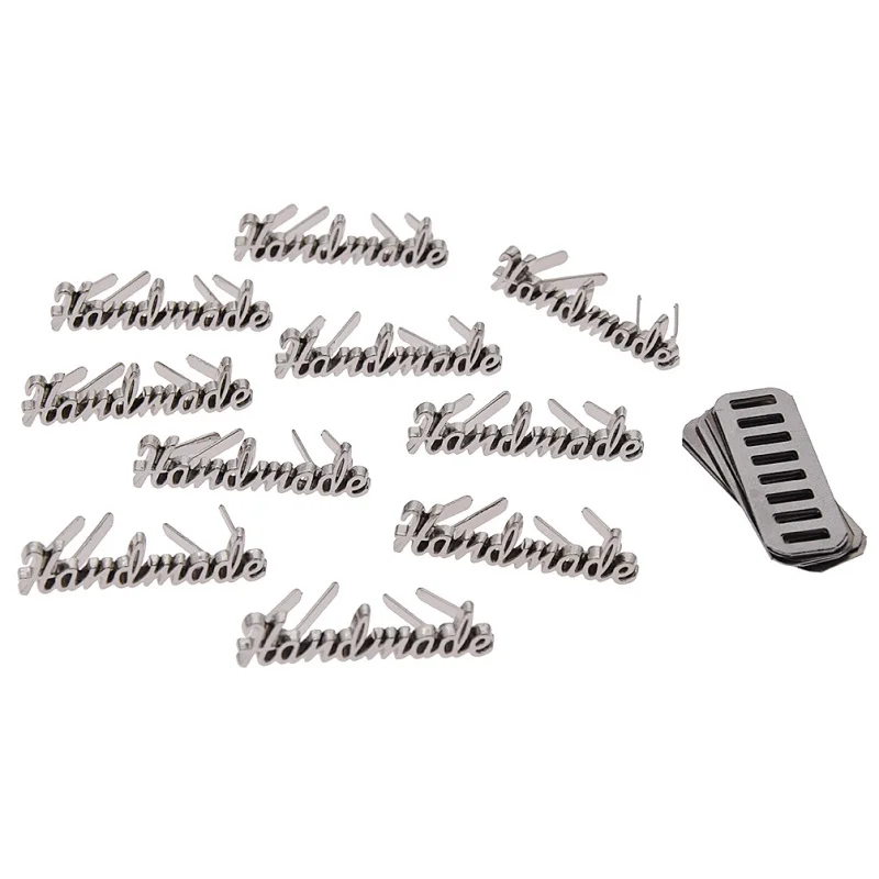 10 шт. металлические этикетки для джинсов и обуви|Этикетки одежды| |