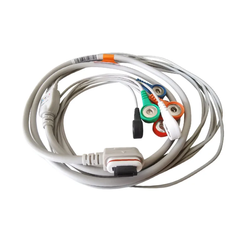 Кабель Holter для экг пациента 7 выводов защелка 4 0 AHA СТАНДАРТ Ge Seer светильник Machine 3