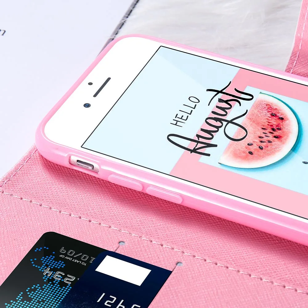 KISSCASE Стенд Бумажник флип Чехлы для iPhone 6 6s 7 5 5S чехол Ретро книга слот для карты чехол для iPhone 5S 5 SE 7 6s Plus Coque чехол на айфон 8 6 5s книжка