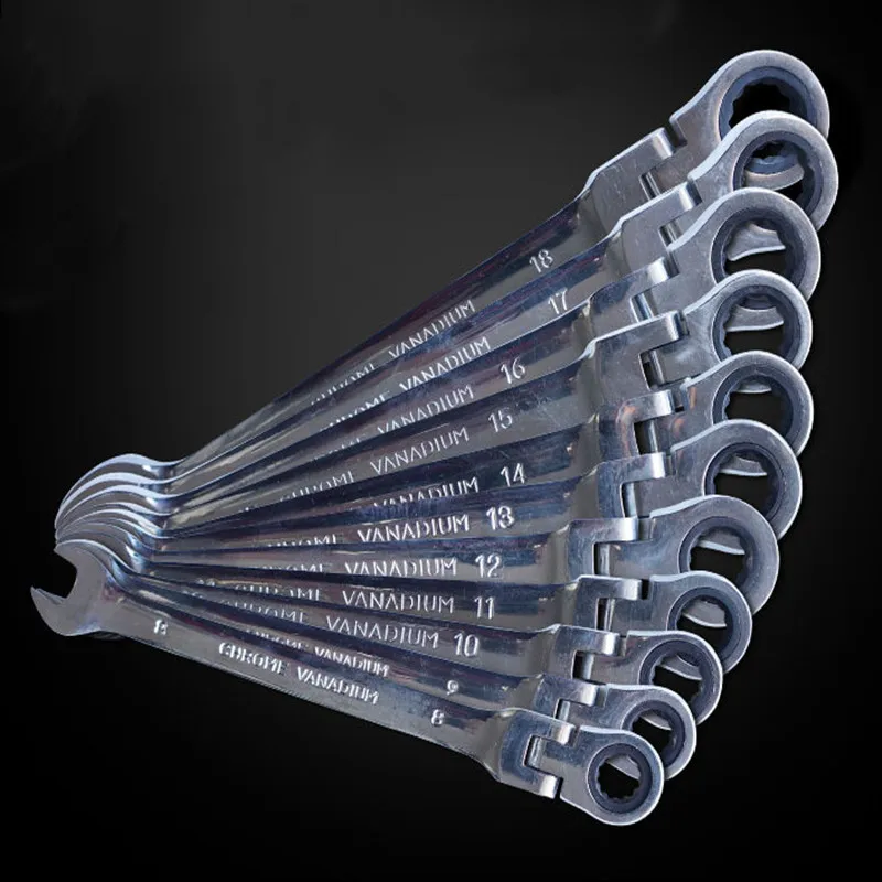 Ключ с храповым механизмом двойного назначения 12 мм вращающейся головкой 180 ° |