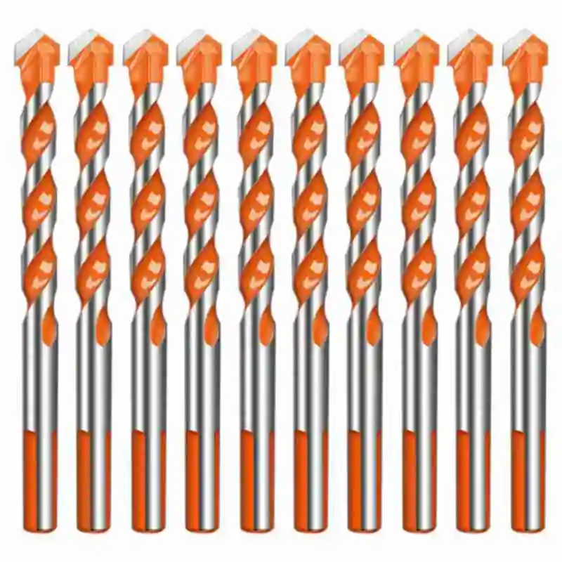 10 шт. сверла тройные Угловые ручки сплав диаметр лезвия 6 мм для керамики стекла