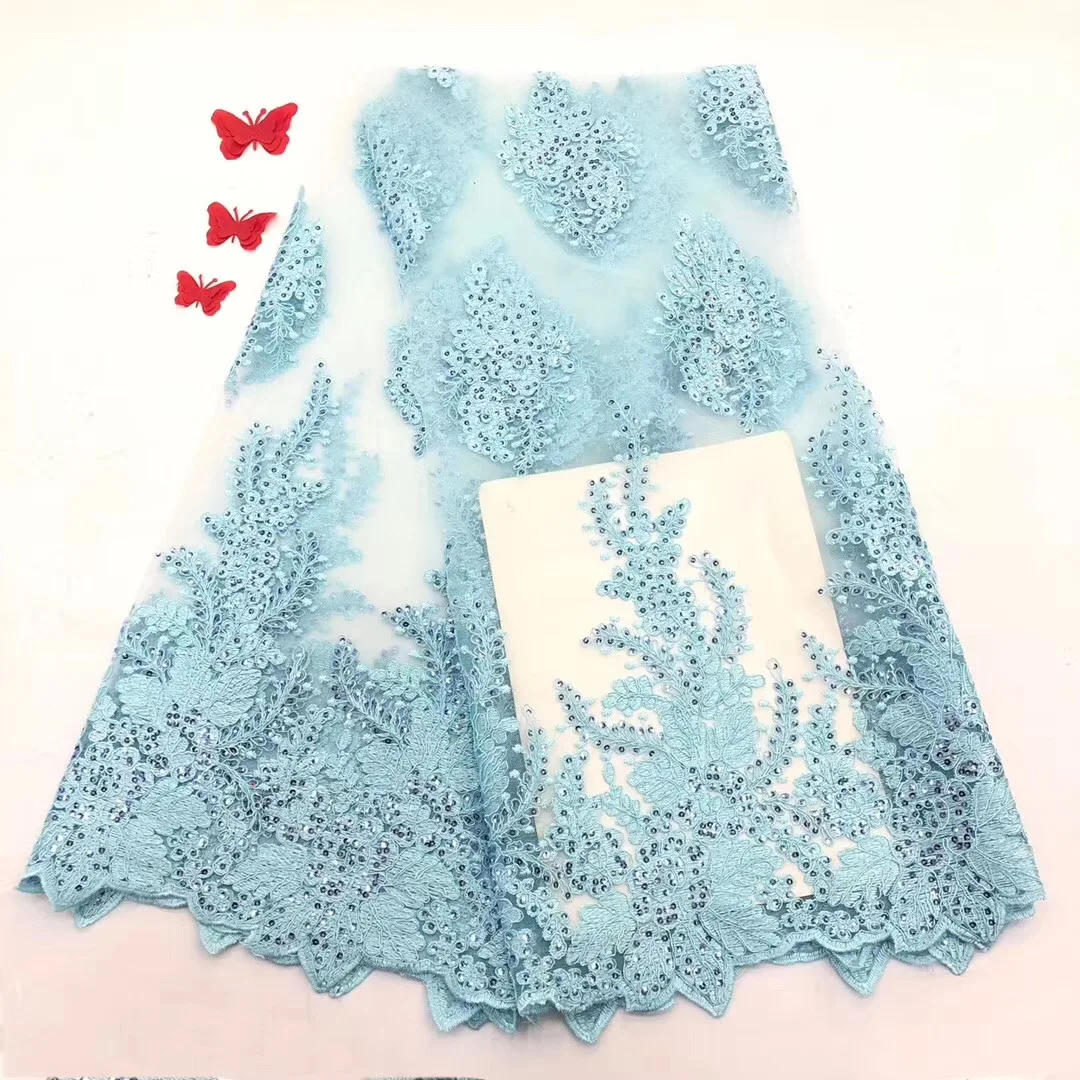 

African Lace Fabric 2018 Embroidered Nigerian Laces Fabric Bridal High Quality French Tulle Lace Fabric For Wedding Party