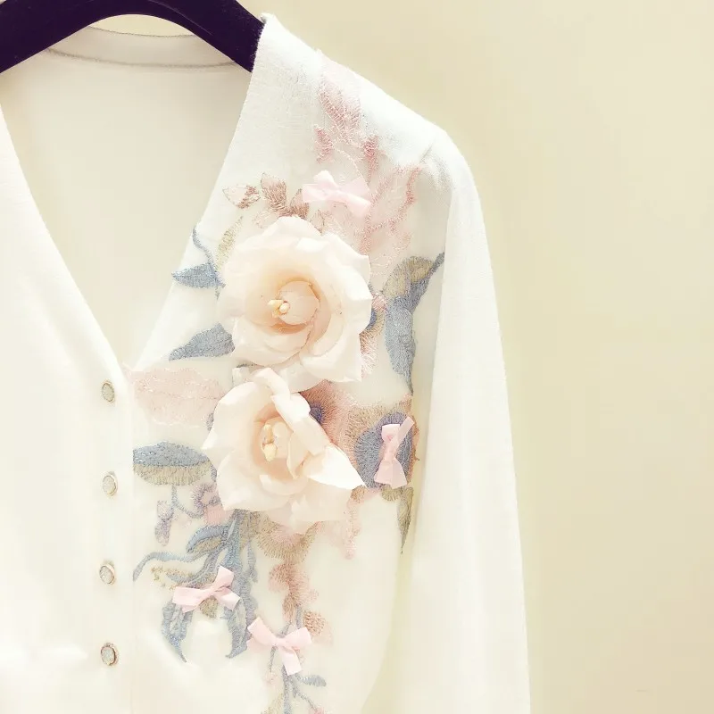 Новинка весна-осень 2020 вязаный кардиган ручной работы в Корейском стиле с