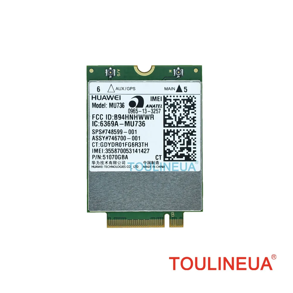 MU736 HS3110 SPS 748599 001 746700 WCDMA HSPA + NGFF 3G WWAN сетевая карта для ноутбука HP ZBook 17 15 14 450 G1|wireless
