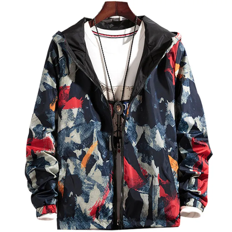 Мужской Повседневный Кардиган с капюшоном камуфляжная толстовка на молнии