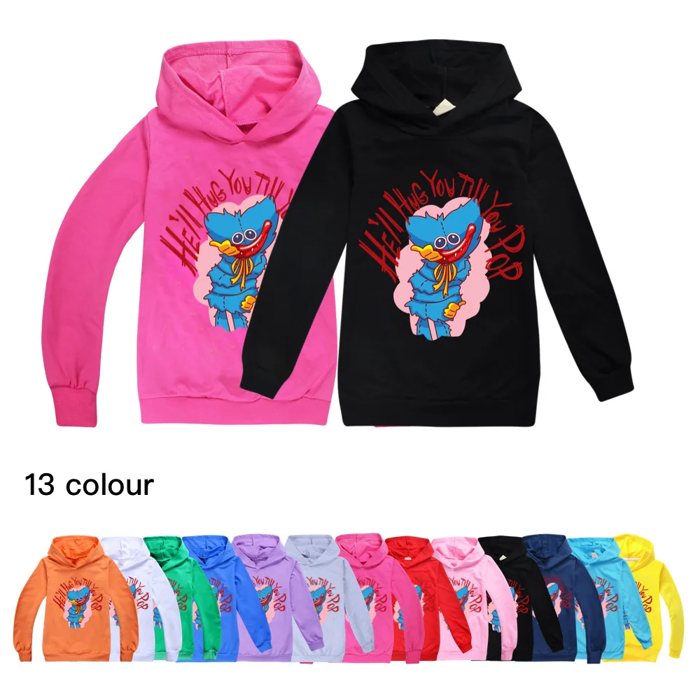 

Poppy Playtime Fashion Clothes Kids Clothes Boys 7 Years Shirts for Teenage Girls Baby Toddler Hooded T Shirt Boutique Clothing