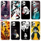Undertale папируса без Doggo для Apple iPhone 12 11 Pro Max Мини XS Max XR X, 8, 7, 6, 6S, Plus, 5S SE 2020 Прозрачный чехол для мобильного телефона