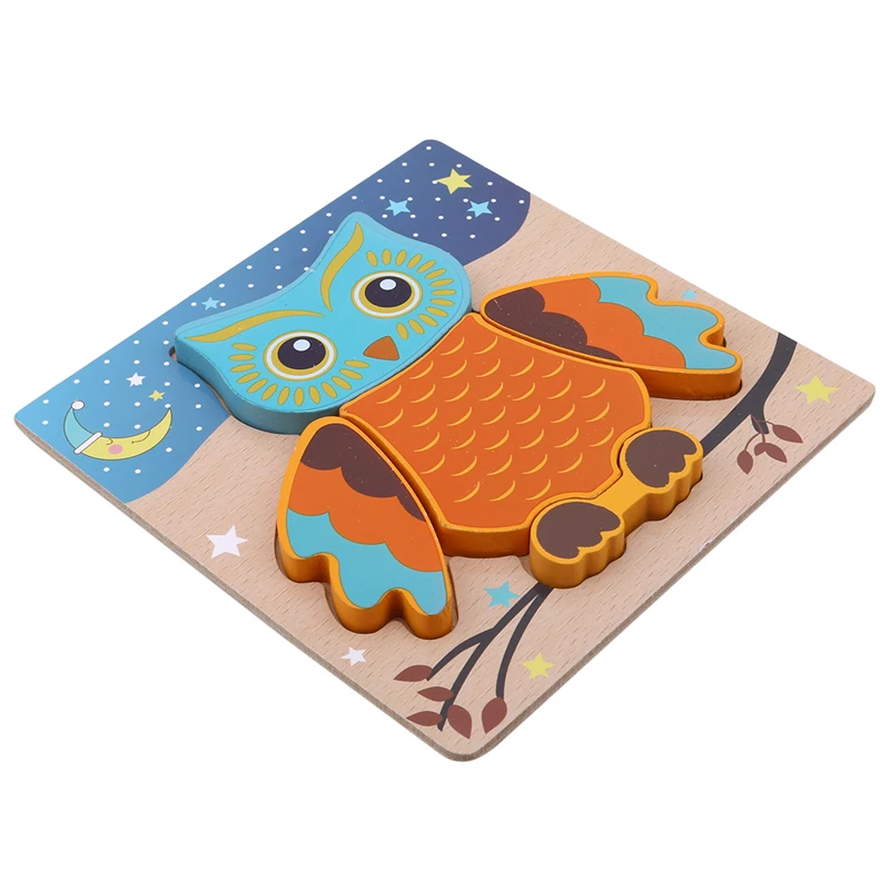Сова бабочка мультфильм животных детские игрушки-пазлы для детей подарок ребенка Монтессори Обучающие деревянные игрушки