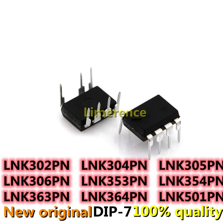 5 шт. LNK302P LNK302PN LNK304PN LNK305PN LNK306PN LNK353PN LNK354PN LNK363PN LNK364PN LNK364PN LNK304P LNK364P LNK501P LNK501PN DIP-7 DIP7