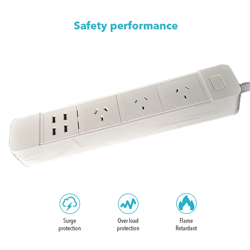 Умный Wifi блок питания 4 AU/CN розетки с стабилизатор напряжения с USB голосовым управлением для Amazon Echo Alexa Google домашний таймер