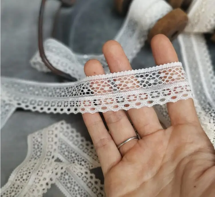 10 метров абрикосового цвета слоновой кости высокое качество эластичное кружево