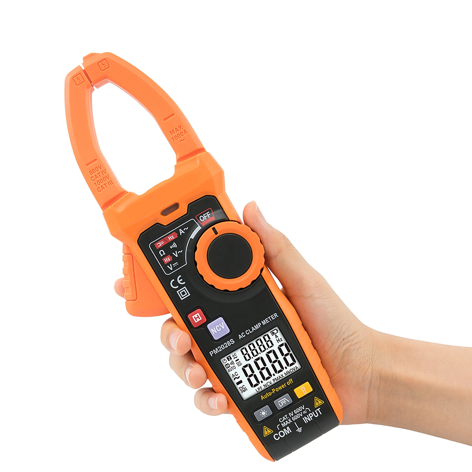 Токоизмерительные клещи PEAKMETER PM2028S MASTECH плоскогубцы Амперметр тестер емкости AC DC