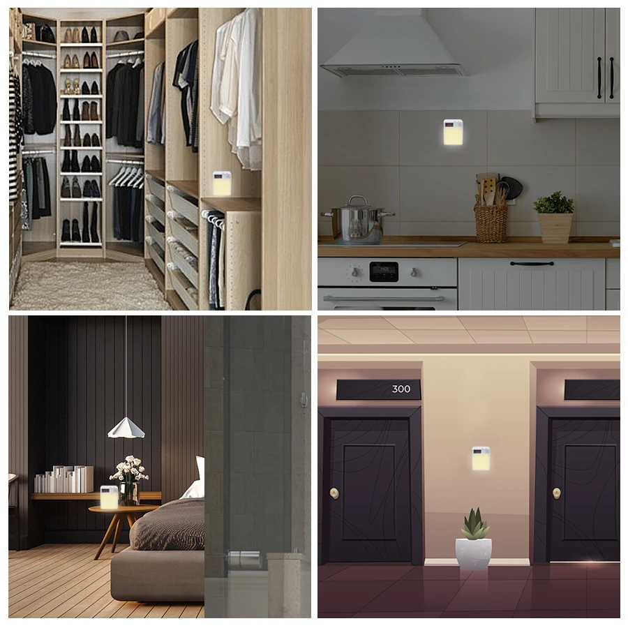 

Lamp With Sensor Light Led Bedroom LED Cabinet Light Light Led USB Wall Lamp Battery LED Motion Sensor Closet Wardrobe Bedroom