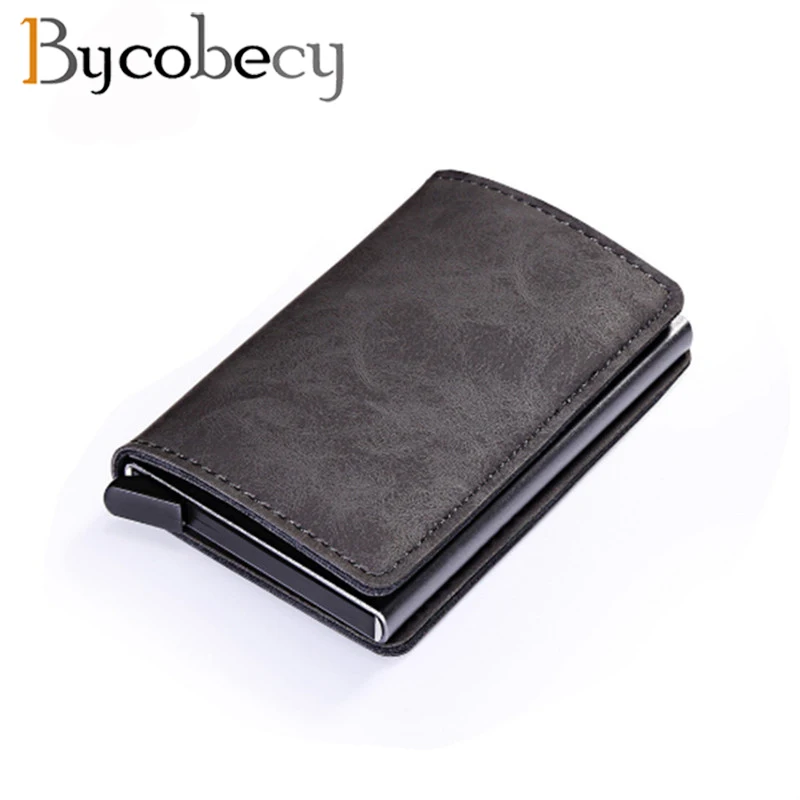Bycobecy 2021 металлический чехол портмоне с отделением для карт Винтаж карты Чехол ID