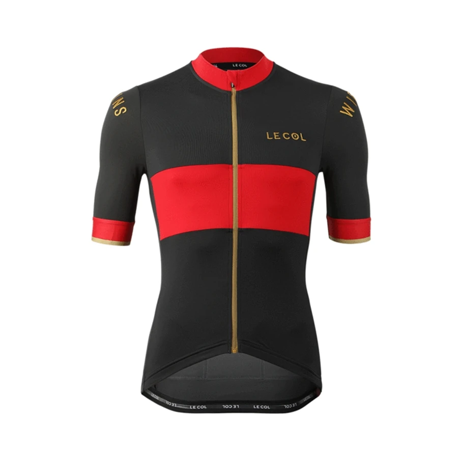 Красный LE COL Мужская гоночная команда, оснащенная заказным ciclismo ropa велосипедом, набор для горного велосипеда, для езды на велосипеде, Триатлон - Цвет: Красный