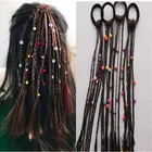 Детские эластичные заколки для волос 1 шт., Разноцветные Мини-заколки для девочек, милые аксессуары для волос в Корейском стиле