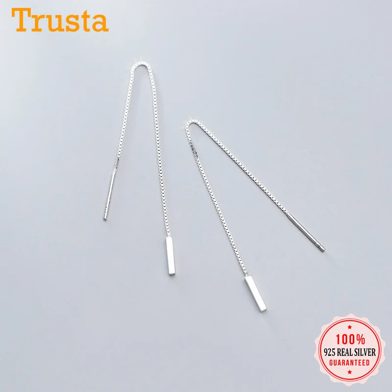 Женские серьги Клипсы из серебра 100% пробы 9 см|Серьги-подвески| |