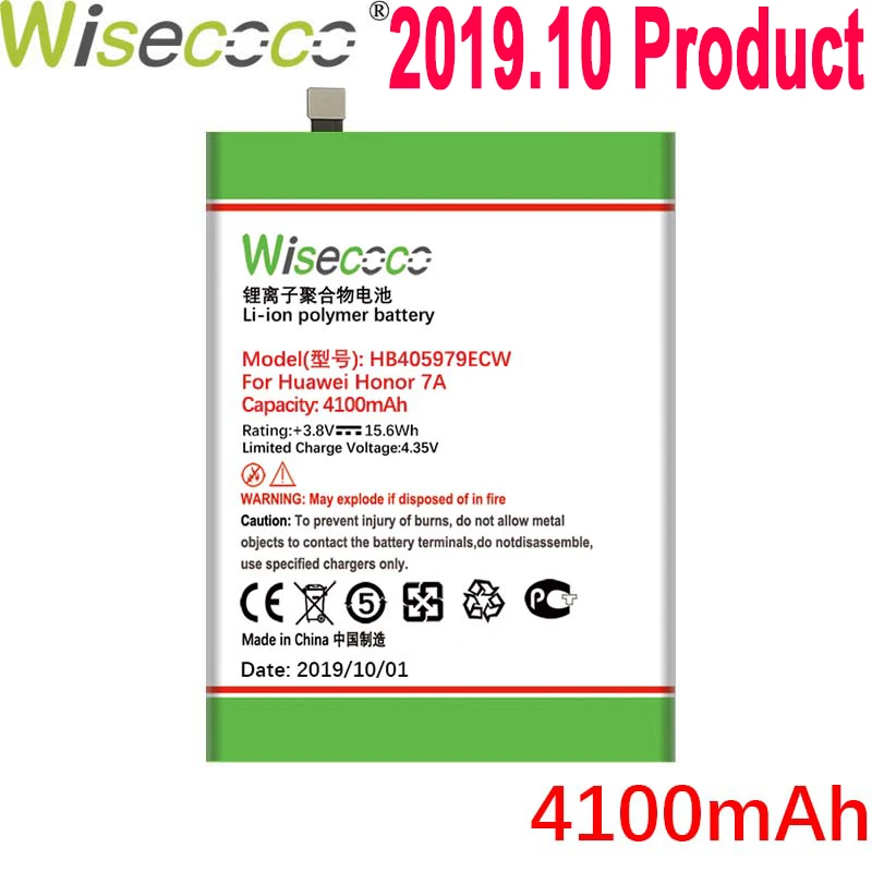 WISECOCO 4100 мАч HB405979ECW Батарея для huawei Honor 7A фотоаппаратов моментальной печати 7S 6A Nova CAZ-AL10 TL00 может L01 CAN-L02 L12 Enjoy 6S Honor 6C Y5 чехол для телефона
