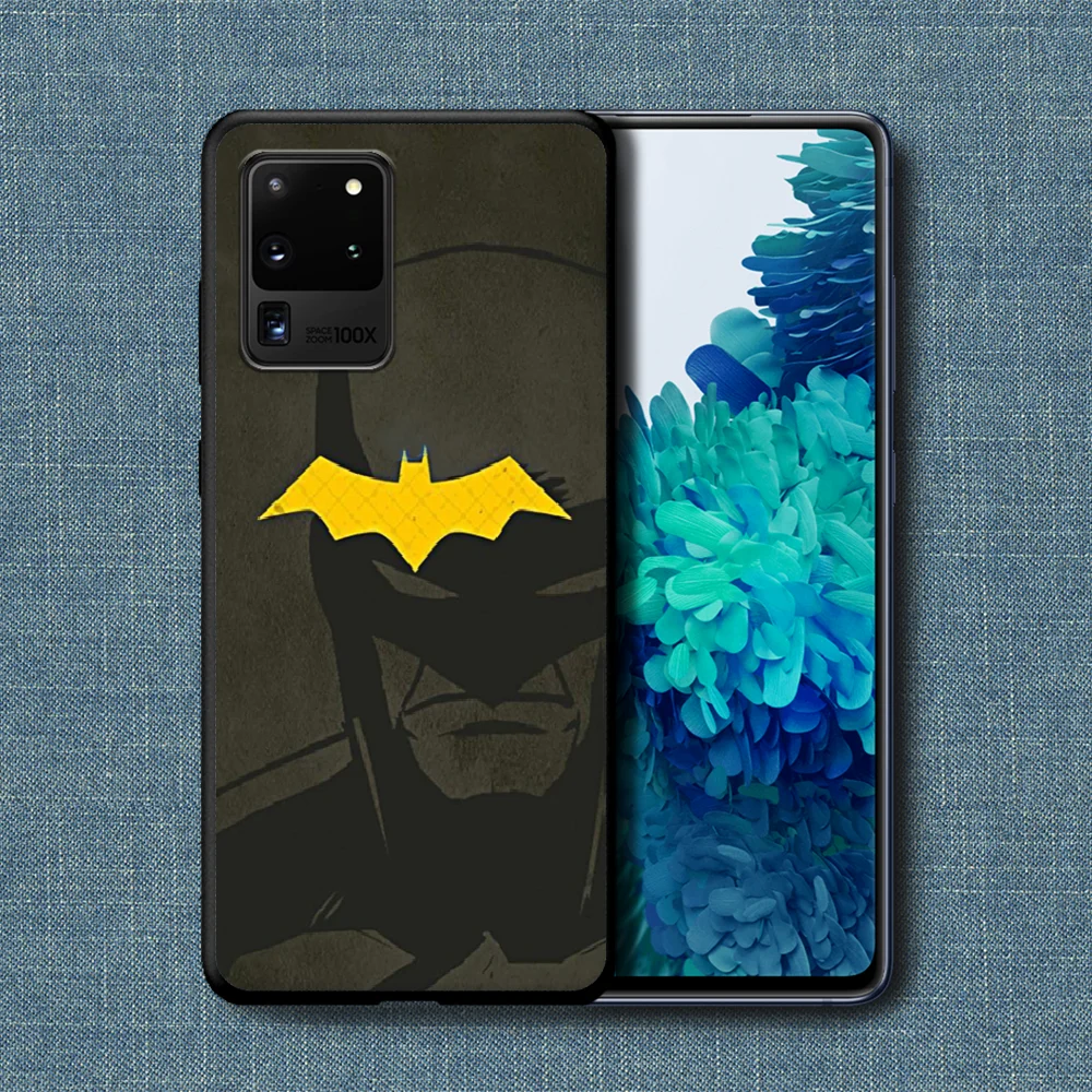 

Super Hero Batmans Phone Case For Samsung Galaxy Note S 8 9 10 20 Plus E Lite Uitra black Prime Painting Cover Tpu Back 3D Coque