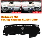 Для Jeep Cherokee KL 2014 -2019 анти-скольжения приборной панели автомобиля Обложка Коврик козырек от солнца Pad инструмент Панель ковры автомобильные аксессуары